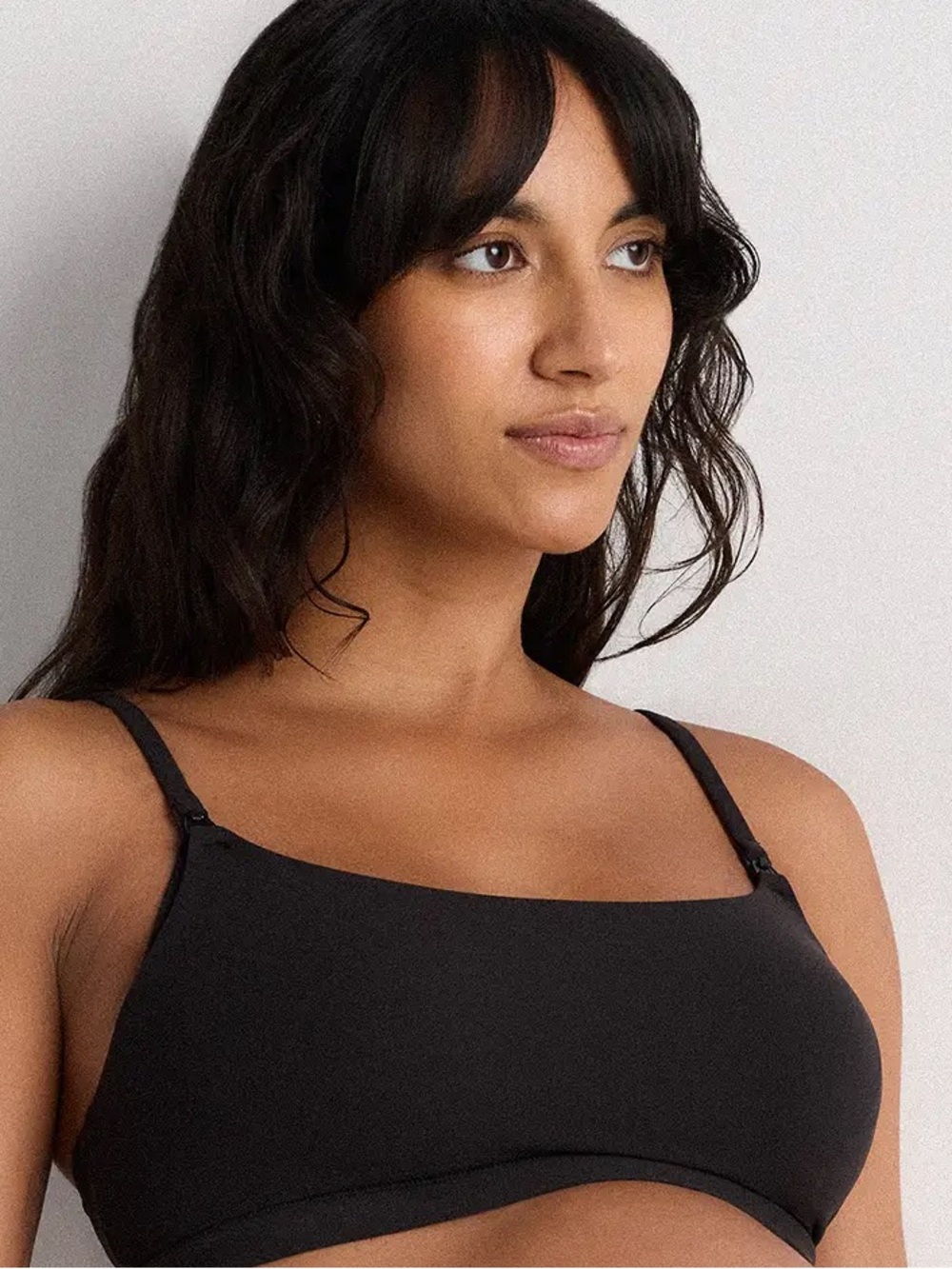 NWOT 2 Pack Second Skin Scoop Bralettes Large Black 0594